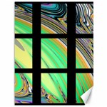 Black Window with Colorful Tiles Canvas 36  x 48   35.26 x46.15  Canvas - 1