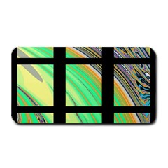 Black Window With Colorful Tiles Medium Bar Mats by digitaldivadesigns