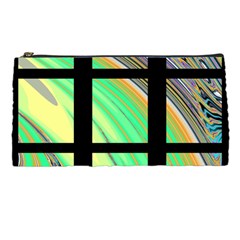 Black Window With Colorful Tiles Pencil Cases by digitaldivadesigns