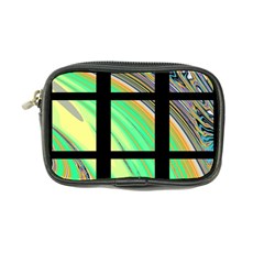 Black Window With Colorful Tiles Coin Purse by digitaldivadesigns