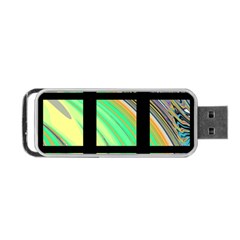 Black Window With Colorful Tiles Portable Usb Flash (two Sides) by digitaldivadesigns