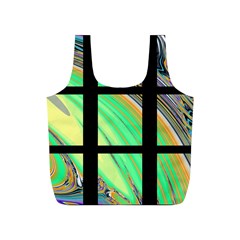 Black Window With Colorful Tiles Full Print Recycle Bags (s)  by digitaldivadesigns