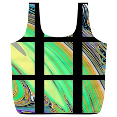 Black Window With Colorful Tiles Full Print Recycle Bags (l)  by digitaldivadesigns