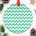 Chevron Pattern Gifts Ornament (Round)  Front