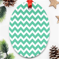 Chevron Pattern Gifts Ornament (oval) 