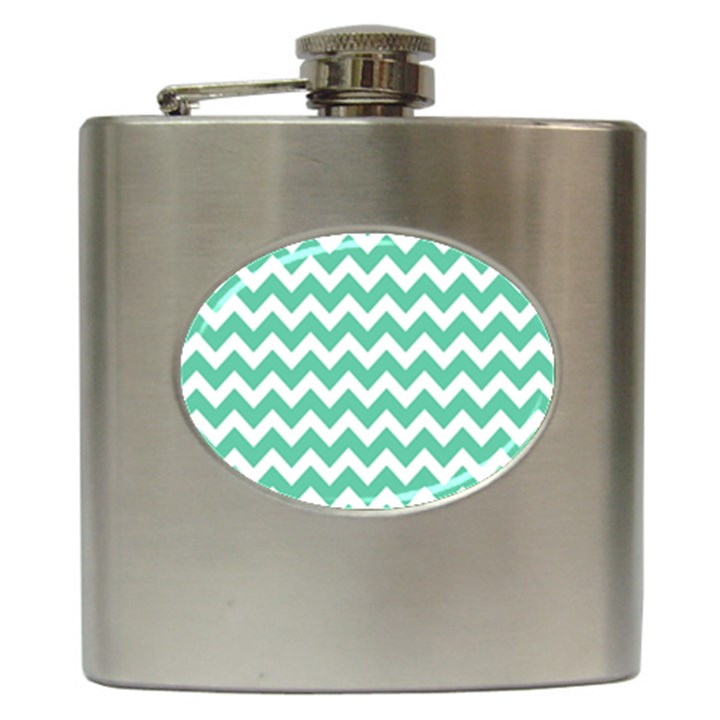 Chevron Pattern Gifts Hip Flask (6 oz)