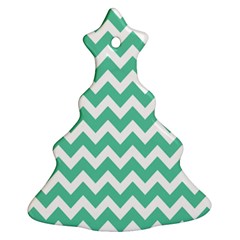 Chevron Pattern Gifts Christmas Tree Ornament (2 Sides)