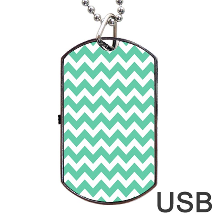 Chevron Pattern Gifts Dog Tag USB Flash (One Side)