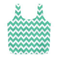 Chevron Pattern Gifts Full Print Recycle Bags (l)  by GardenOfOphir