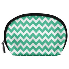 Chevron Pattern Gifts Accessory Pouches (large)  by GardenOfOphir