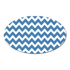 Chevron Pattern Gifts Oval Magnet by GardenOfOphir