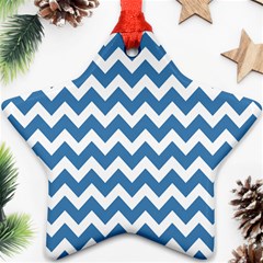 Chevron Pattern Gifts Star Ornament (two Sides)  by GardenOfOphir