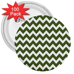 Chevron Pattern Gifts 3  Buttons (100 Pack)  by GardenOfOphir