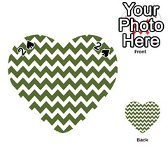 Chevron Pattern Gifts Playing Cards 54 (heart)  by GardenOfOphir