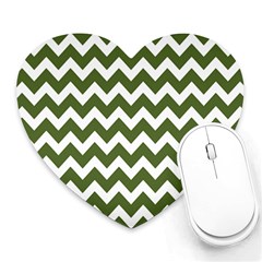 Chevron Pattern Gifts Heart Mousepads by GardenOfOphir