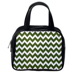 Chevron Pattern Gifts Classic Handbags (one Side) by GardenOfOphir