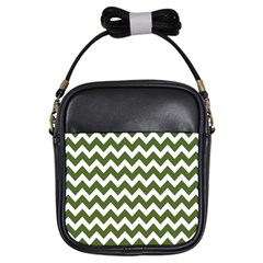 Chevron Pattern Gifts Girls Sling Bags by GardenOfOphir