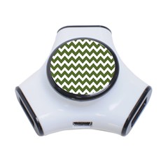 Chevron Pattern Gifts 3-port Usb Hub by GardenOfOphir