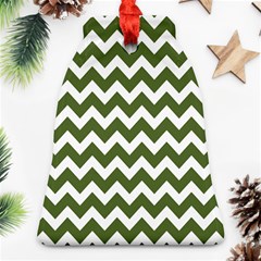 Chevron Pattern Gifts Ornament (bell)  by GardenOfOphir