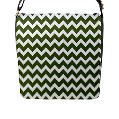 Chevron Pattern Gifts Flap Messenger Bag (l)  by GardenOfOphir