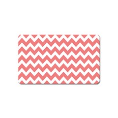 Chevron Pattern Gifts Magnet (name Card) by GardenOfOphir