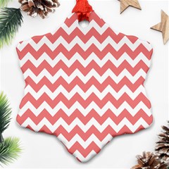 Chevron Pattern Gifts Ornament (snowflake)  by GardenOfOphir