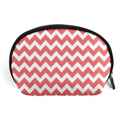 Chevron Pattern Gifts Accessory Pouches (large)  by GardenOfOphir