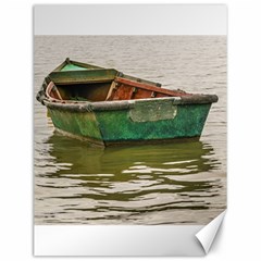 Old Fishing Boat At Santa Lucia River In Montevideo Canvas 12  X 16   by dflcprints