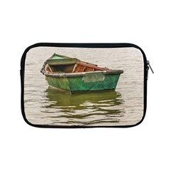 Old Fishing Boat At Santa Lucia River In Montevideo Apple Ipad Mini Zipper Cases by dflcprints