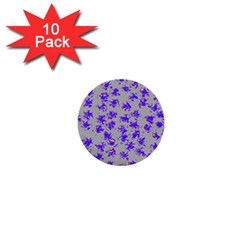 Purple Pattern 1  Mini Buttons (10 pack) 