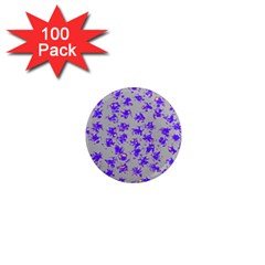 Purple Pattern 1  Mini Magnets (100 pack) 