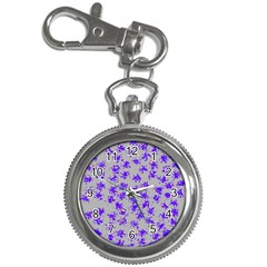 Purple Pattern Key Chain Watches by JDDesigns