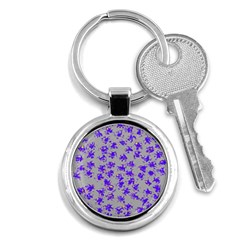 Purple Pattern Key Chains (round)  by JDDesigns