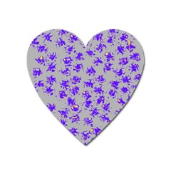 Purple Pattern Heart Magnet