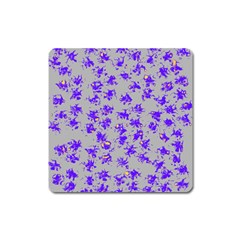 Purple Pattern Square Magnet by JDDesigns