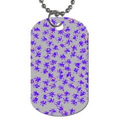 Purple Pattern Dog Tag (one Side) by JDDesigns