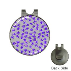 Purple Pattern Hat Clips With Golf Markers by JDDesigns