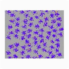 Purple Pattern Small Glasses Cloth (2-side) by JDDesigns