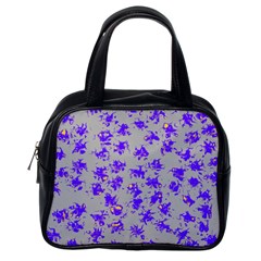 Purple Pattern Classic Handbags (One Side)