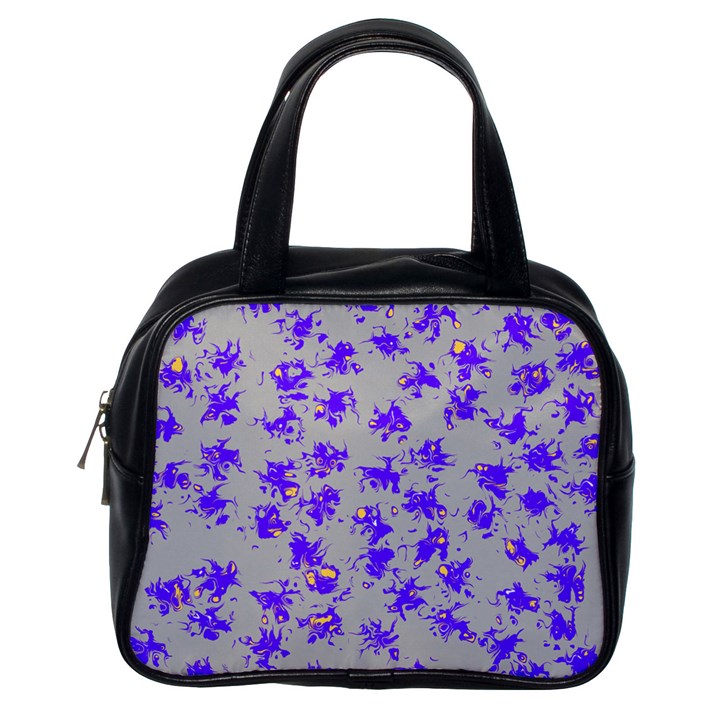 Purple Pattern Classic Handbags (One Side)