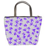 Purple Pattern Bucket Bags Back