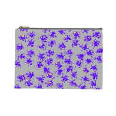 Purple Pattern Cosmetic Bag (large) 