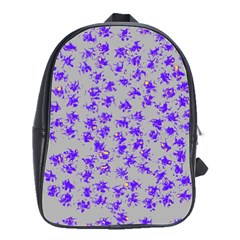 Purple Pattern School Bags(Large) 