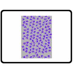 Purple Pattern Fleece Blanket (large)  by JDDesigns