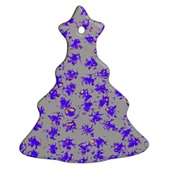 Purple Pattern Ornament (christmas Tree) by JDDesigns