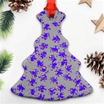 Purple Pattern Ornament (Christmas Tree) Front