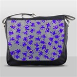 Purple Pattern Messenger Bags Front