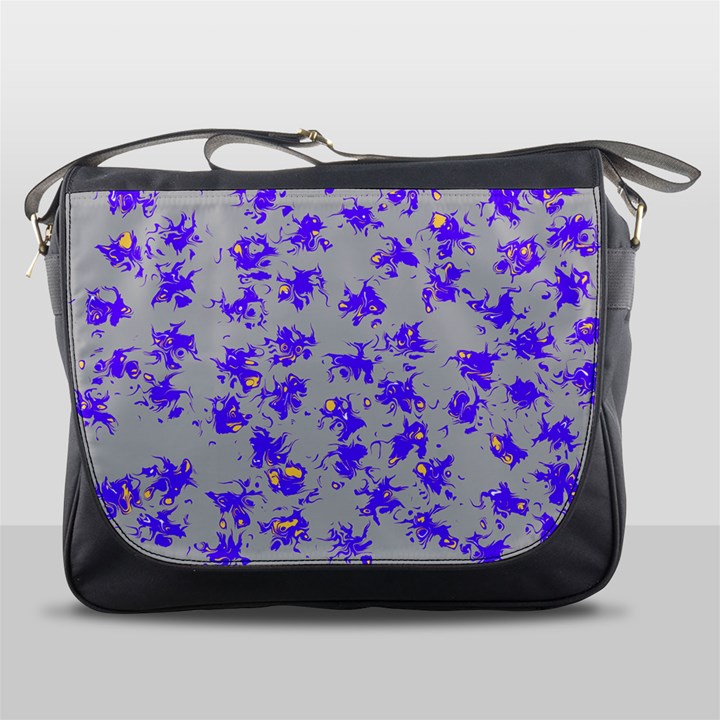 Purple Pattern Messenger Bags