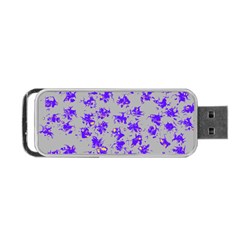 Purple Pattern Portable Usb Flash (one Side)