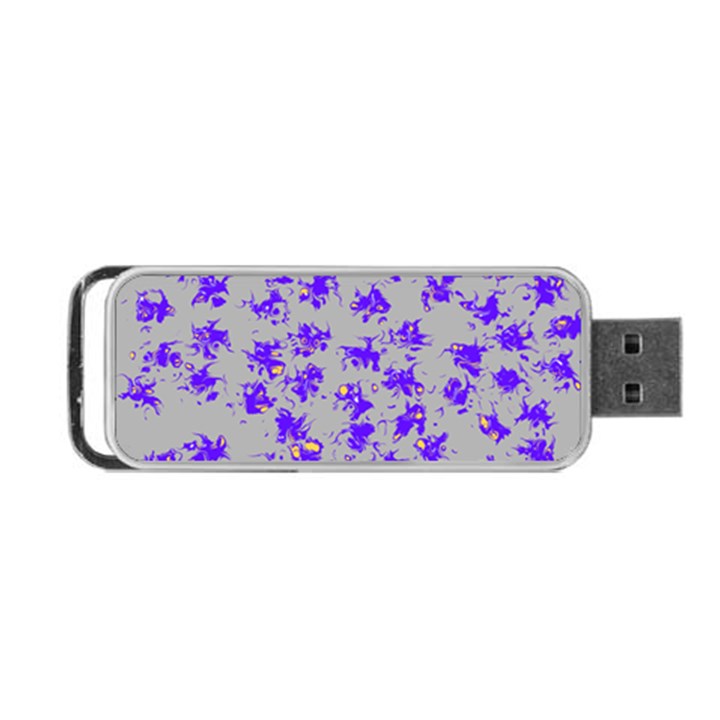 Purple Pattern Portable USB Flash (One Side)